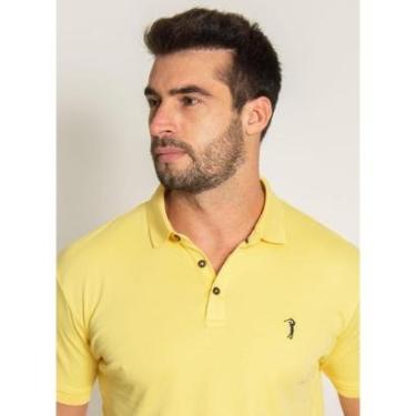 Imagem de Camisa Polo Aleatory Lisa Algodão Pima Masculina-Masculino