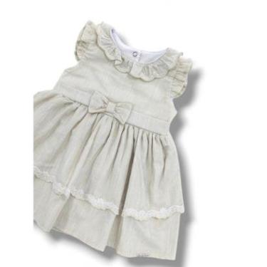 Imagem de Vestido Bebê Menina Luxo Bordado Festa Verão Paraiso 15503-Feminino