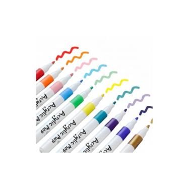 Imagem de CANETINHAS COLORIDAS ACRILICAS PERMANENTES 60 CORES DESENHO PINTURA ESCOLAR ARTESANATO PROFISSIONAL