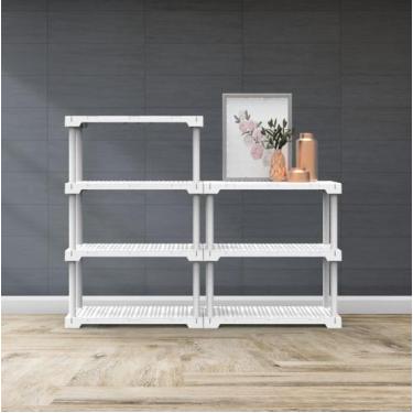 Imagem de Estante Cube Eco4 - 4 prateleiras branca - I'M IN HOME