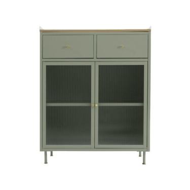 Imagem de Buffet 2 Portas Durin Verde Westwing - Westwing Collection, Aço, Verde