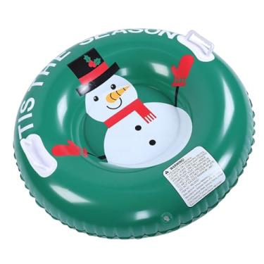Imagem de Depisuta Tubo de Neve Inflável, Tubo de Neve Resistente de 80 Cm / 31,5 pol. Feito por Fundo Espesso, para Crianças Pequenas, Brinquedos de trenó Adultos, Atividades Esportivas (Boneco de)