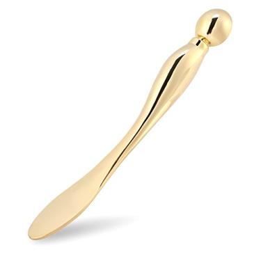 Imagem de SALALIS Vara de Massagem de Creme para Os Olhos, Liga de Zinco Durável, Ferramenta Anti-rugas para Os Olhos, Ferramentas de Maquiagem, Bastão de Massagem para Os , Colher de Máscara de Metal, Colher de Creme para Os