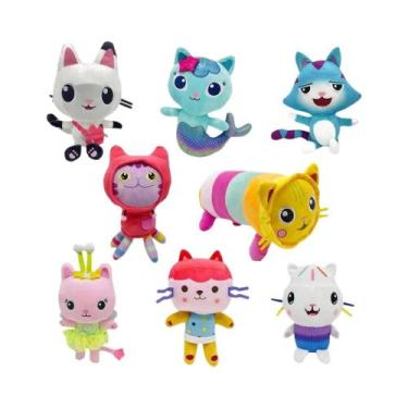 Imagem de Boneca De Pelúcia De Gato Sereia Para Crianças, Brinquedo De Pelúcia G