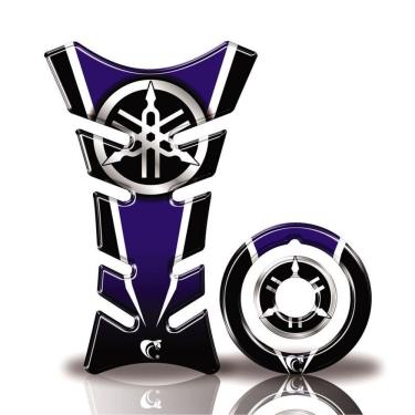 Imagem de Adesivo Protetor Tanque Moto Yamaha 125/150 +2016 Azul Azul
