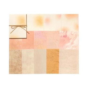 Imagem de Papel Com Padrão Degradê Em Aquarela De Sal, 23 Peças, Para Diário, Ca