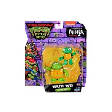 Imagem de 2 Bonecos Turtle Tots Raph E Mickey - As Tartarugas Ninja