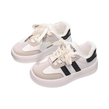 Imagem de Tênis Esportivos Infantis Respiráveis Com Sola Macia Antiderrapante E 