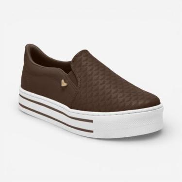 Imagem de Tênis Via Marte Casual Slip On Marrom, Dark brown, 36
