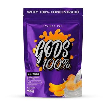 Imagem de Gods Whey 100% 900g (Refil) Proteina concentrada-Unissex