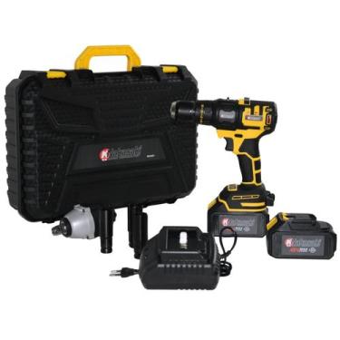 Imagem de Furadeira Parafusadeira 48V 2 Baterias Kit Completo Bits Soquetes Male