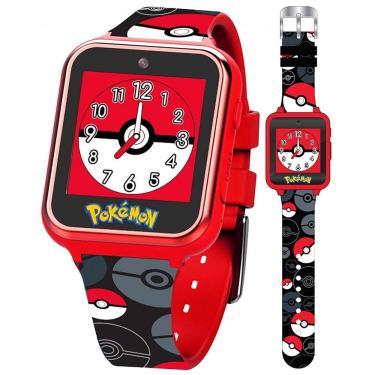 Imagem de Relógio Smartwatch Infantil Pokémon Poké Bola com Tela Touch, Câmera e Alarme