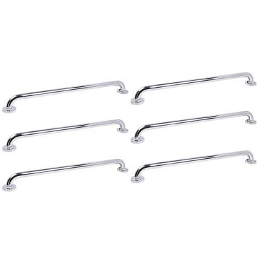 Imagem de Barra de Apoio Alca 80cm kit 6 Uni Acessibilidade Deficiente Cadeirante Idoso Box Banheiro Corrimao Corredor Seguranca