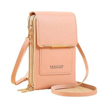 Imagem de Bolsa De Ombro Feminina De Couro Macio Com Tela Sensível Ao Toque, Car