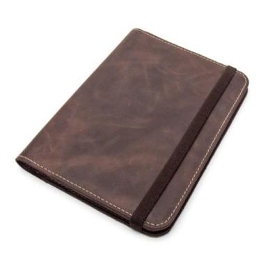 Imagem de Capa Caderno Couro Legítimo Ideal Para Reuniões e Anotações - Bertoni,