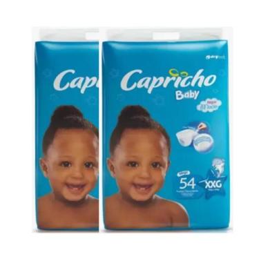 Imagem de Fralda Capricho Baby Mega 2 Pacotes Tamanho XXG Com 128 Unidades