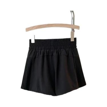 Imagem de Saia-Calça Plissada Feminina De Cintura Alta Com Shorts Internos Para 