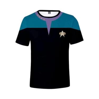 Imagem de Camiseta Unissex plus Size Star Trek Harajuku Streetwear De Manga Curt