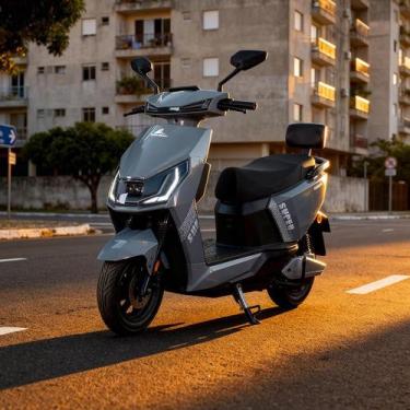 Imagem de Scooter Elétrica WeHawk WX05 1000W  60V 20Ah  Até 60km  Sem CNH, Cinza