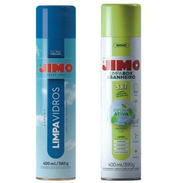 Imagem de Kit Jimo 1 Limpa Vidros 400ml E 1 Limpa Box Banheiro Oferta 400ml Limp