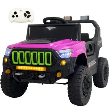 Imagem de Carro Eletrico Bang Toys Jipe Titan XR Rosa 12V Controle Remoto