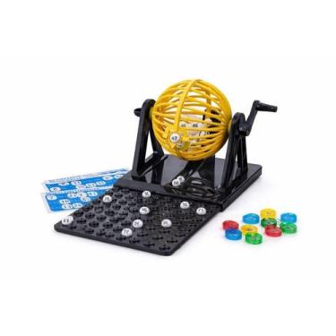 Imagem de Jogo De Bingo 90 Números Com Globo 12 Cartelas Sorteador - TOYS  TOYS