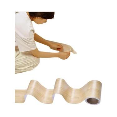 Imagem de Fita Adesiva Com Textura De Madeira Realista De 5M Para Renovação De P