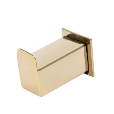 Imagem de Cabide de Parede Banheiro 4,5cm em Aço Inox Dourado Linha Larissa  Sta