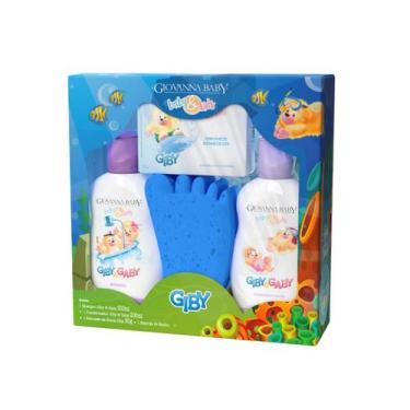 Imagem de Kit Infantil A Hora do Banho Giby Giovanna Baby Azul