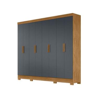 Imagem de Guarda Roupa Casal 6p 236 Cm Diplomata Freijo Cinza Moval - MOVAL MOVÉ