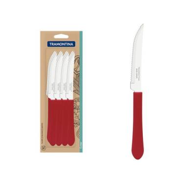 Imagem de Jogo de Facas para Churrasco Tramontina Inox - Leme 12 Peças