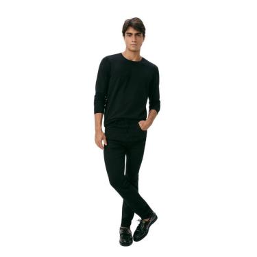Imagem de Calça Jeans Hering Preta Masculina Skinny-Masculino
