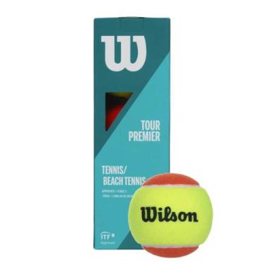 Imagem de Bola Beach Tennis Wilson Tour Premier 3 Unidades, Amarelo
