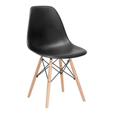 Imagem de Kit 32 cadeiras Charles Eames Eiffel DSW com pés de madeira clara - Pr