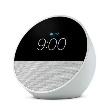 Imagem de Despertador Inteligente Amazon Echo Spot (2024) com Alexa e Display Touch 2,83" Wi‑Fi Bluetooth Matter Branco