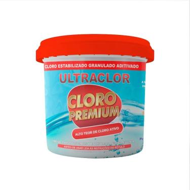 Imagem de Cloro Granulado para Piscinas Premium Desinfecção da Água Alto Teor 10KG Balde Ultraclor