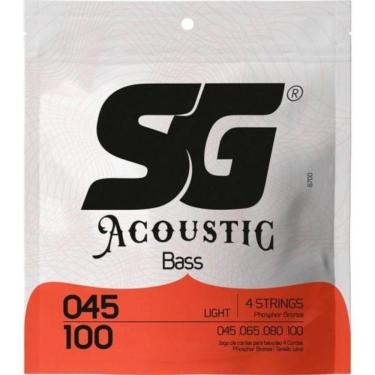 Imagem de Encordoamento Para Baixolão 4 Cordas 045 Bronze Sg