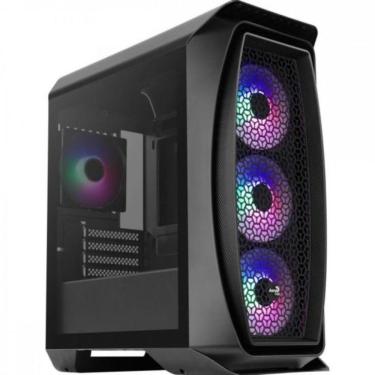 Imagem de Gabinete Gamer Aerocool Aero One Mini Frost Preto Rgb Lateral Vidro