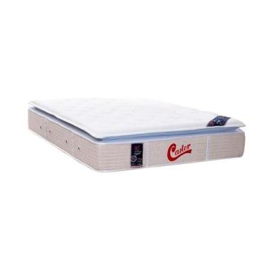 Imagem de Colchão King Size Mola Pocket D20 D24 D45 Euro Pillow One Face Branco 