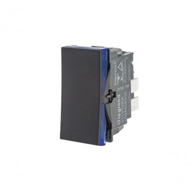 Imagem de Interruptor Simples 611010PT 10A 250V Automático com Desligamento em Sobrecarga e Curto Preto