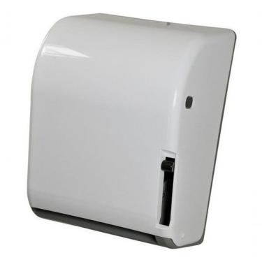Imagem de Toalheiro para Papel Bobina Toalheiro Alavanca 20CM X 100-200 METROS com Acionamento Que Evita Desperdício Branco