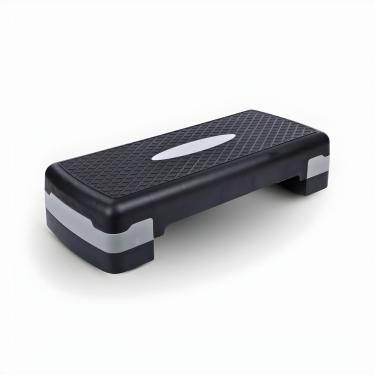 Imagem de Step de Ginástica Academia Exercícios Ajustáveis 2 Níveis para Treinos Cardiovasculares Altura Regulável Preto Utimix