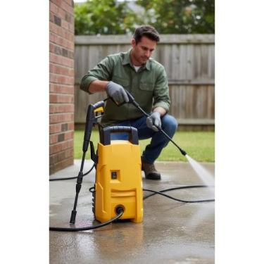 Imagem de Hidrolavadora 1305psi: Limpeza Profunda e Rápida - Amarelo - Congratul