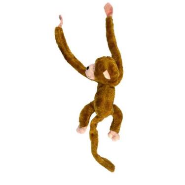 Imagem de Macaco De Pelúcia Macaquinho Braço Longo De Pendurar Boneco Sai Luz e 