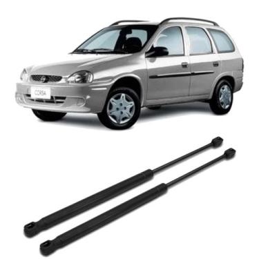 Imagem de Kit Par Pistão Amortecedor Tampa Traseira Porta Malas Corsa Wagon 1997