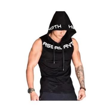 Imagem de Camisetas Sem Mangas De Algodão Masculinas Para Academia, Hoodies, Col