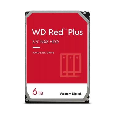 Imagem de HD WD Red Plus, NAS, 6TB, 3.5', Cache 256MB, 5400RPM, SATA - WD60EFPX-Unissex