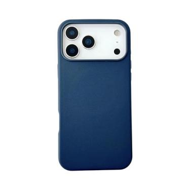 Imagem de Capa De Couro Magsafe Para Apple iPhone 17 pro Max 15 16 14 Com Carreg