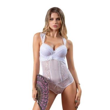 Imagem de Lingerie Body Renda Guippir Bojo Alça Trabalhada Sedutor - Y.Lingerie,