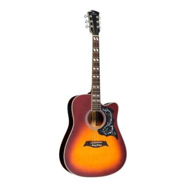 Imagem de Violão Elétrico Michael Folk Cutaway VM925DTC SS Sunburst